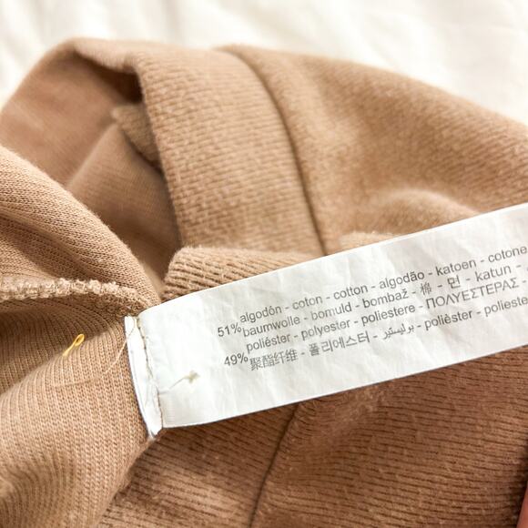 ZARA Tan Knit Sleeveless Turtleneck Lounge Set Two Piece Pants Outfit EUC S - Picture 8 of 13